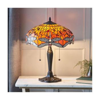 Endon 64093 - Tiffany DRAGONFLY asztali lámpa, 2x E27, 60 W, 230 V, Ø 41 cm 64093 kép