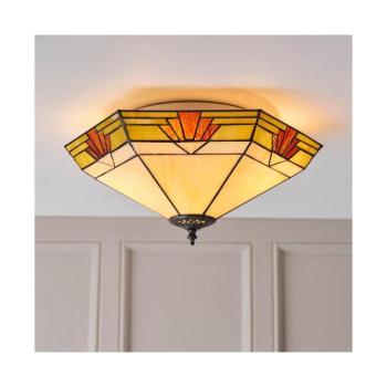 Endon 64284 - Tiffany NEVADA mennyezeti lámpa 2xE27/60W/230V Ø 40 cm 64284 kép