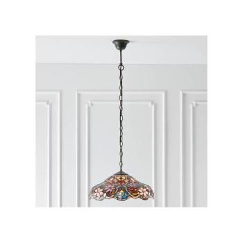 Endon 64325 - Tiffany SULLIVAN láncos csillár 1xE27/60W/230V Ø 40 cm 64325 kép