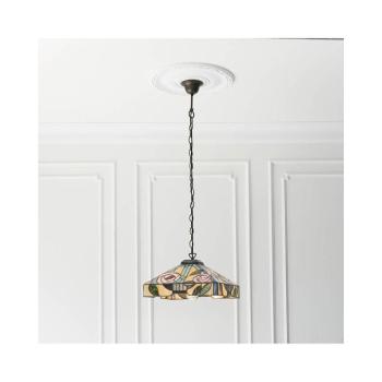 Endon 64385 - Tiffany WILLOW láncos csillár, 1x E27 / 60 W / 230 V, átm. 35 cm 64385 kép