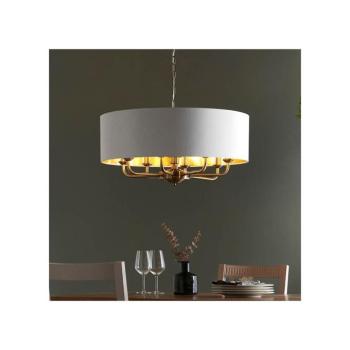 Endon 98938 - HIGHCLERE láncos csillár 8xE14/40W/230V, átm. 70 cm, fehér/sárgaréz 98938 kép