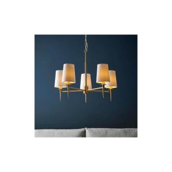 Endon 99458 - Láncos csillár 5xE14/6W/230V arany/fehér 99458 kép