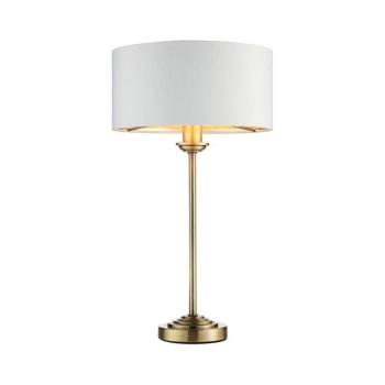 Endon 104054 - Asztali lámpa HIGHCLERE 1xE14/7W/230V fehér/réz átm. 25 cm 104054 kép
