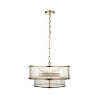 Endon 110944 - RIDGETON láncos csillár 5xE14/6W/230V sárgaréz 110944 kép
