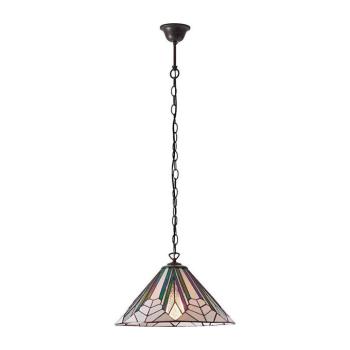 Endon 63937 - Tiffany ASTORIA láncos csillár, 1x E27/60W/230V, átmérő 40 cm 63937 kép
