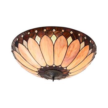Endon 63973 - Tiffany BROOKLYN mennyezeti lámpa 2xE14/60W/230V, átmérő 50 cm 63973 kép