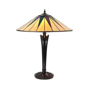 Endon 64045 - Tiffany DARK STAR asztali lámpa 2xE27/60W/230V, Ø 49 cm 64045 kép