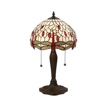 Endon 64086 - Asztali lámpa Tiffany DRAGONFLY 2xE27/60W/230V átm. 30 cm 64086 kép