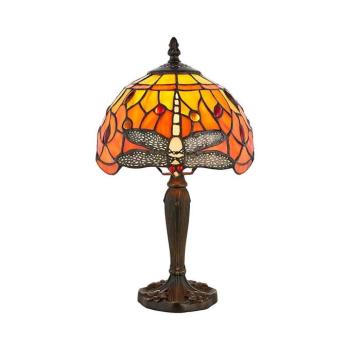 Endon 64091 - Tiffany DRAGONFLY asztali lámpa 1xE14/7W/230V, átmérő 20 cm 64091 kép