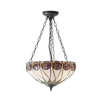 Endon 64175 - Láncra függesztett Tiffany HUTCHINSON 3x E27/60W/230V Ø 40 cm 64175 kép