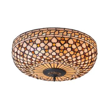 Endon 64276 - Mennyezeti lámpa Tiffany MILLE FEUX 2xE27/60W/230V átm. 45 cm 64276 kép