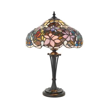 Endon 64327 - Tiffany SULLIVAN asztali lámpa 2xE14/40W/230V, átmérő 30 cm 64327 kép
