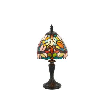 Endon 64331 - Tiffany SYLVETTE asztali lámpa 1xE14/40W/230V, átmérő 15 cm 64331 kép