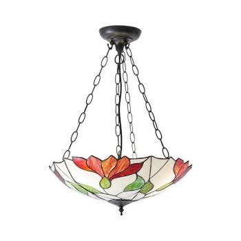 Endon 70946 - Tiffany BOTANICA láncos csillár 3xE27/60W/230V átm. 45 cm 70946 kép