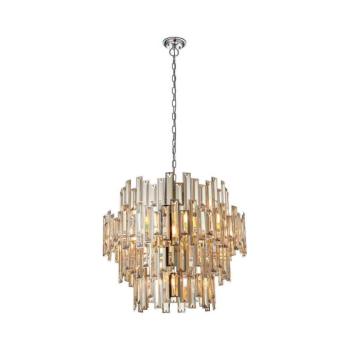 Endon 72746 - Láncos kristálycsillár VIVIANA 15xE14/40W/230V füstszínű 72746 kép