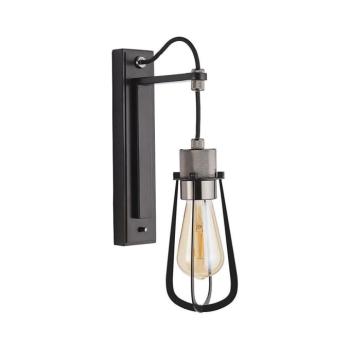 Endon 80950 - Fali lámpa URBAN 1xE27/6W/230V fekete 80950 kép