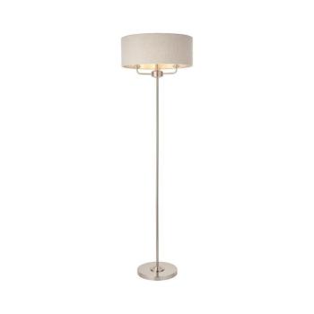 Endon 94359 - Állólámpa HIGHCLERE 3xE14/40W/230V bézs/fényezett króm 94359 kép