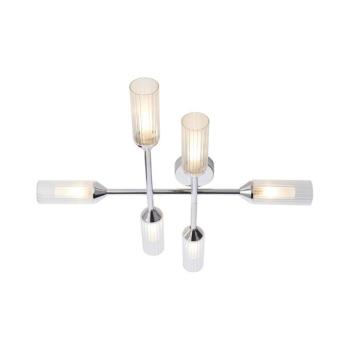 Endon 95045 - Fürdőszobai felületre szerelhető csillár NATORI 6xG9/3W/230V IP44 fényezett króm 95045 kép