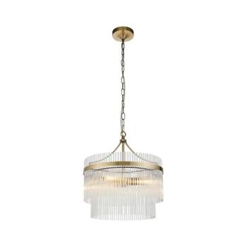 Endon 99167 - Csillár láncon MARIETTA 3xE14/7W/230V réz/átlátszó 99167 kép