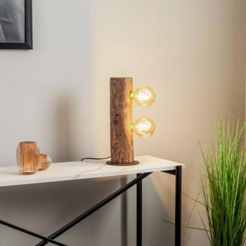 Beam sötétfenyő asztali lámpa, 41 cm, 2 izzós kép