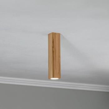 Peach Puff mennyezeti világítás, fa, magasság 30 cm, téglatest kép