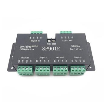 Erősítő dc5-24v 2x4=8 csoportos spi jel, 1W, Optonica, 6542 kép