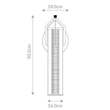 ESPADA LED fali világítás, arany csiszolt, Ø 16 cm, fém IP44 kép