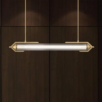 ESPADA LED lógó világítás, arany színű, 122 cm, fém/üveg