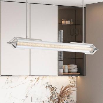 ESPADA LED lógó világítás, polírozott króm, 122 cm, fém/üveg kép