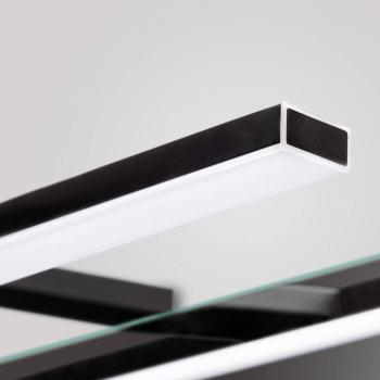 Esther 2 LED-es tükörvilágítás, matt fekete, 28 cm kép