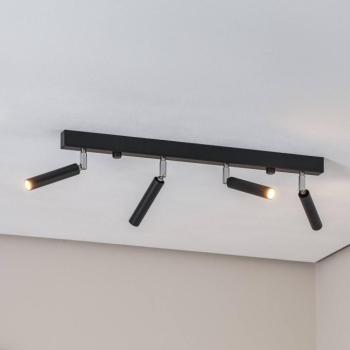 Nicanor mennyezeti spotlámpa, fekete/króm, 60 cm, 4 izzós kép