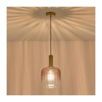 Eurolamp Csillár zsinóron 1xE27/15W/230V piros/füstös átm. 20 cm 144-24087 kép