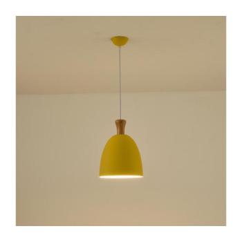 Eurolamp Csillár zsinóron 1xE27/15W/230V sárga átm. 23 cm 144-24120 kép