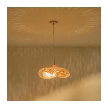 Eurolamp Csillár zsinóron 1xE27/40W/230V bambusz 144-33091 kép