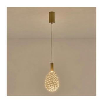 Eurolamp LED Csillár zsinóron LED/6,3W/230V 3000K arany átm. 14 cm 144-15065 kép