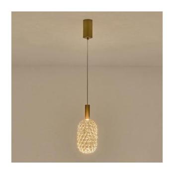 Eurolamp LED Csillár zsinóron PERFORATO LED/6,3W/230V 3000K arany átm. 13 cm 144-15067 kép