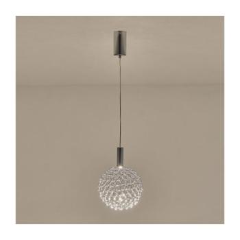 Eurolamp LED Csillár zsinóron PERFORATO LED/6,3W/230V 3000K fényezett króm átm. 20 cm 144-15068 kép