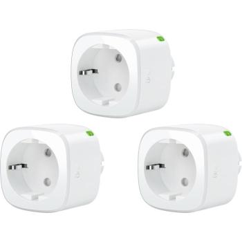 Eve Energy Smart Plug (Matter - compatible w Apple, Google, SmartThings & Amazon Alexa) (3-pack) kép