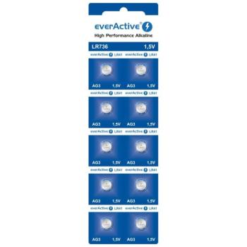 everActive G3 LR736 alkáli elem, 10 db-os bliszterdobozban kép