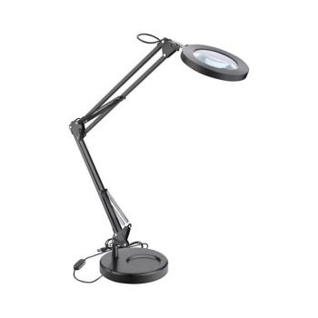 Extol - LED Dimmelhető asztali lámpa nagyítóval LED/8W/5V 2900/4500/7500K fekete 43160 kép