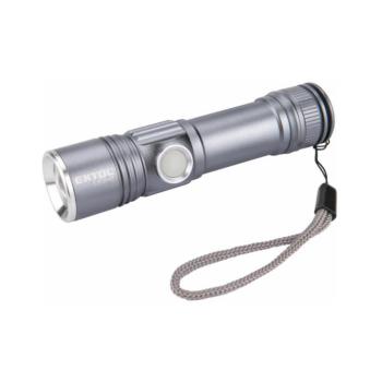 Extol - LED Újratölthető zseblámpa LED/2000 mAh/3,7V matt króm 43141 kép