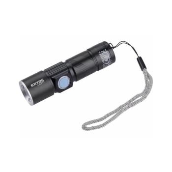 Extol - LED Újratölthető zseblámpa LED/3W/450 mAh/3,7V fekete 43135 kép