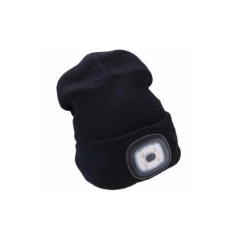 Extol - Sapka beépített fejlámpával és USB-töltéssel, 300 mAh, fekete, méret UNI 43199 kép