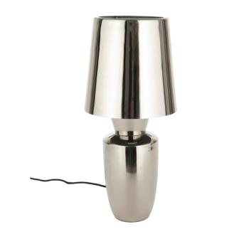 Ezüstszínű fém asztali lámpa fém búrával (magasság 42 cm) Classy – Zuiver kép
