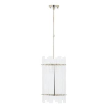 Ezüstszínű fém függőlámpa üveg búrával ø 27 cm Ritz – Premier Housewares kép