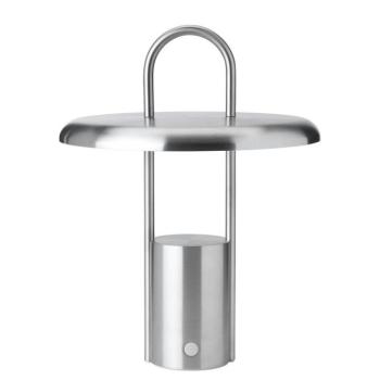 Ezüstszínű rozsdamentes acél LED dimmelhető asztali lámpa (magasság 25 cm) Pier – Stelton kép