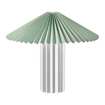 Ezüstszínű-zsályaszínű dimmelhető asztali lámpa textil búrával (magasság 36 cm) Taite – Blomus kép