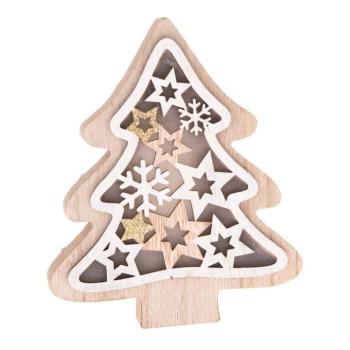 Fa dekor LED fénnyel, 15,5 cm - Dakls kép