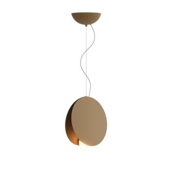Fabbian Akoya függesztett lámpa, bronz, Ø30cm, 3000K, 1-10V szabályozható kép