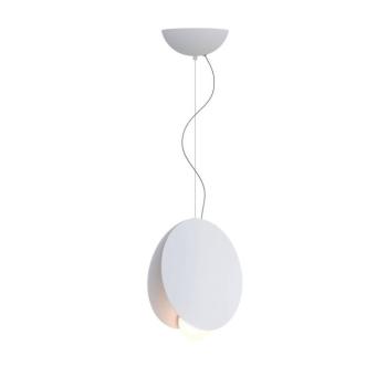 Fabbian függesztéklámpa Akoya, fehér, Ø30cm, 3000K, 1-10V szabályozható kép